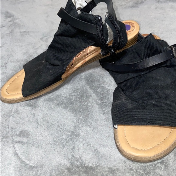 Blowfish Black and Tan Women's Sandals - Picture 2 of 3